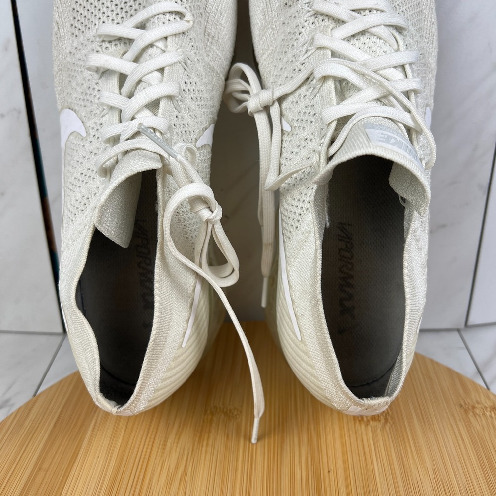 Nike Air Vapormax Flyknit Mens Size 11 White Christmas Running Shoes 849558-100 - Picture 11 of 12